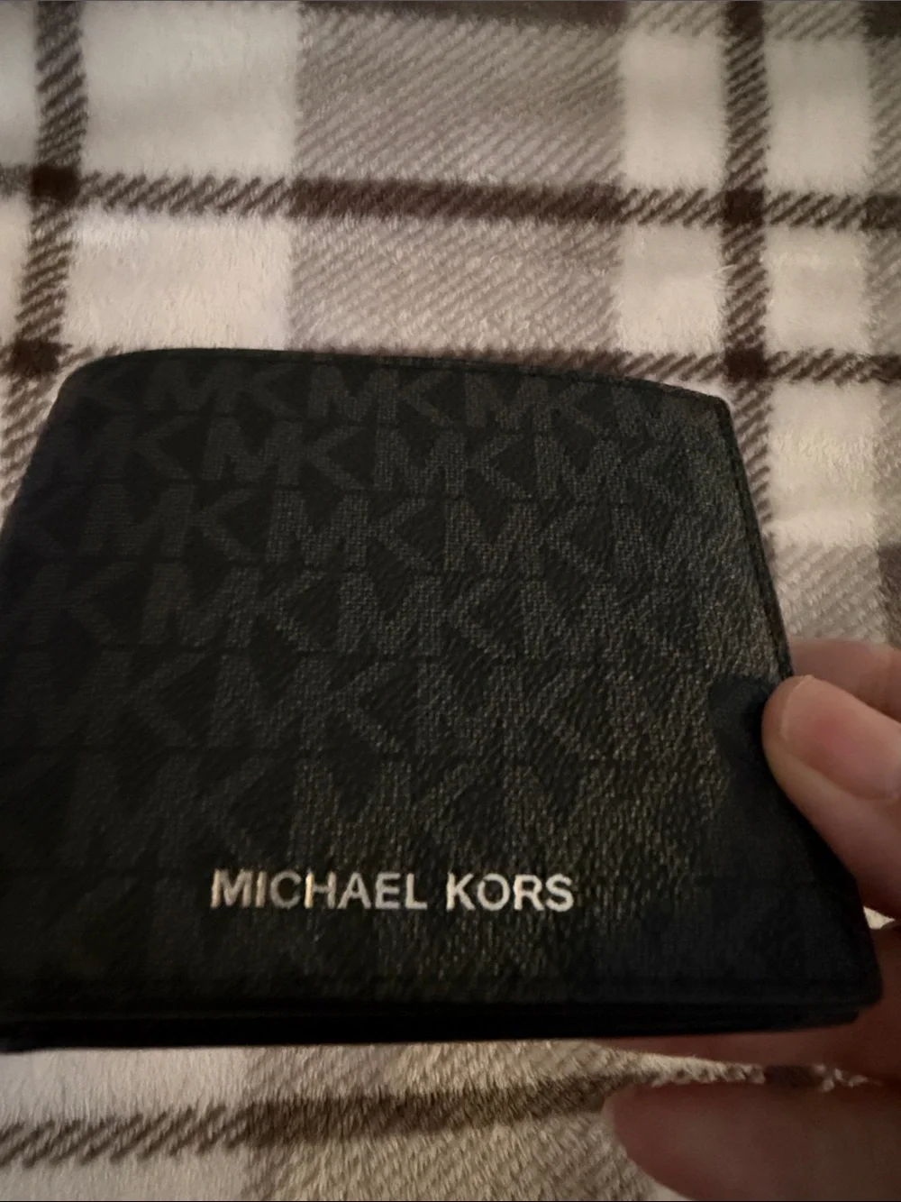 Michael Kors Black Logo-Print Wallet never used